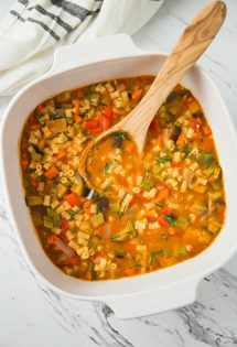 شوربة خضار بالمكرونة