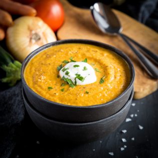 شوربة خضار مشوية